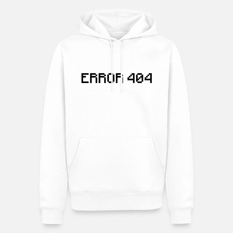 Error 404 - Sweat à capuche Premium bio Homme - blanc