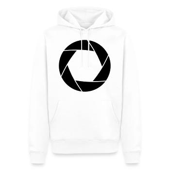 Kamera Blende - Männer Premium Bio Hoodie - Weiß - Vorne - Nico (187cm)