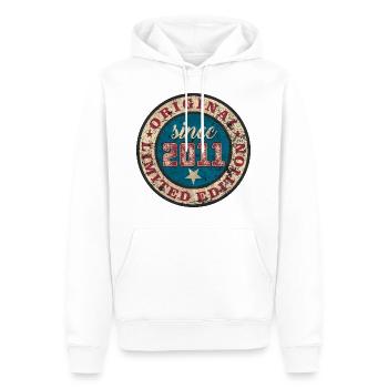 US Style since 2011 original limited edition - Männer Premium Bio Hoodie - Weiß - Vorne - Nico (187cm)