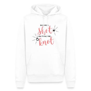 Donnez-moi un cadeau de mariage de mariée JGA - Sweat à capuche Premium bio Homme - blanc - Devant - Nico (187cm)