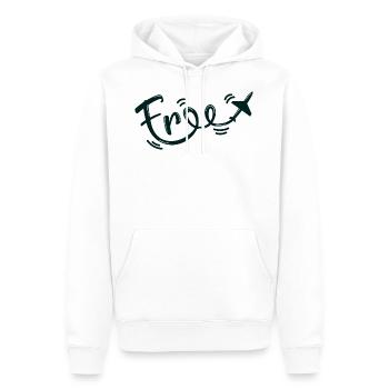 Free Freiheit fliegen Frei - Männer Premium Bio Hoodie - Weiß - Vorne - Nico (187cm)