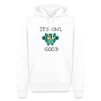 It's owl good owls shirt - Men’s Premium Organic Hoodie - white - Front - Nico (187cm)