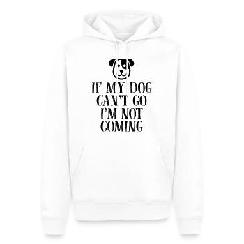 Chien amoureux de chien - Sweat à capuche Premium bio Homme - blanc - Devant - Nico (187cm)