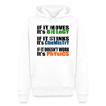 Natural Science Biology Chemistry Physics Teacher - Men’s Premium Organic Hoodie - white - Front - Nico (187cm)