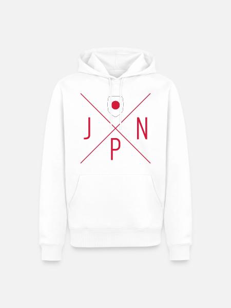 Japan motif - Men’s Premium Organic Hoodie - white