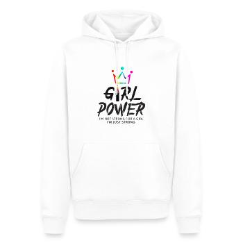Girl Power - Männer Premium Bio Hoodie - Weiß - Vorne - Nico (187cm)