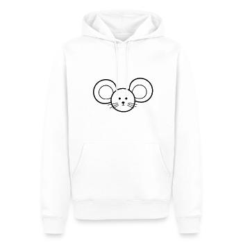 Mouse mouse - Men’s Premium Organic Hoodie - white - Front - Nico (187cm)