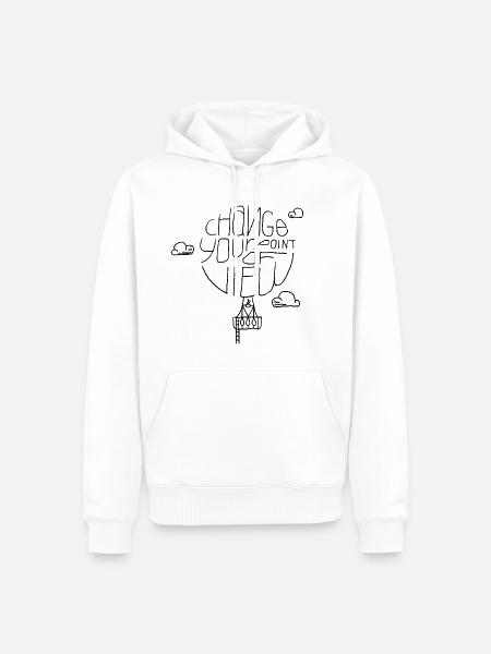 Abstract Perspective – Art Design - Men’s Premium Organic Hoodie - white