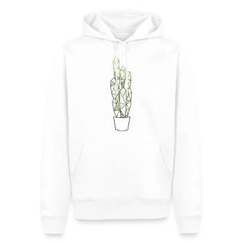 Kaktus - Männer Premium Bio Hoodie - Weiß - Vorne - Nico (187cm)
