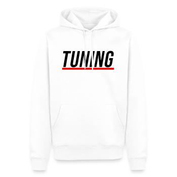 TUNING - Auto Tuning Geschenk Geschenkidee - Männer Premium Bio Hoodie - Weiß - Vorne - Nico (187cm)
