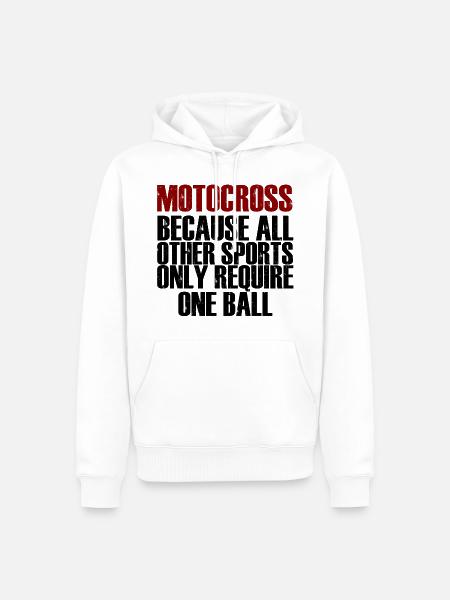 Motocross motorcycle - Men’s Premium Organic Hoodie - white