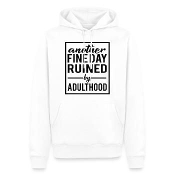Lustige sarkastische Sprüche Sarkasmus Spruch - Männer Premium Bio Hoodie - Weiß - Vorne - Nico (187cm)