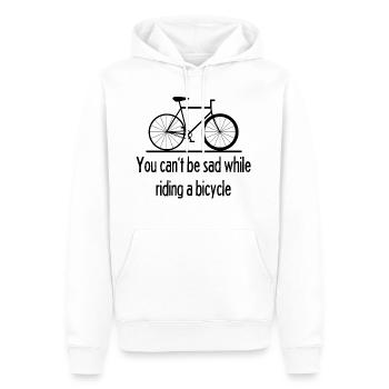 Fahrrad Shirt, Bicycle, Rad, Fahrräder, Rennrad - Männer Premium Bio Hoodie - Weiß - Vorne - Nico (187cm)