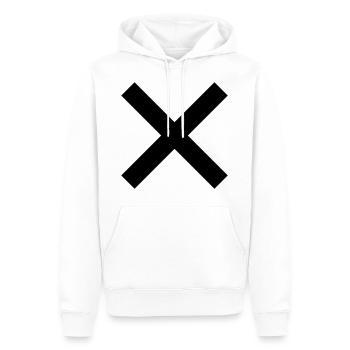 Croix - Sweat à capuche Premium bio Homme - blanc - Devant - Nico (187cm)