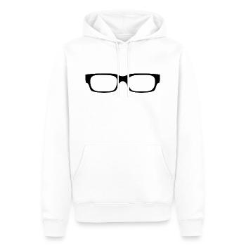Nerdbrille Brille Cool Geschenkidee Nerdy Witzig - Männer Premium Bio Hoodie - Weiß - Vorne - Nico (187cm)