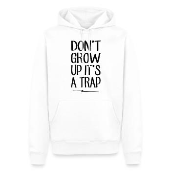 sarkastisch - Männer Premium Bio Hoodie - Weiß - Vorne - Nico (187cm)