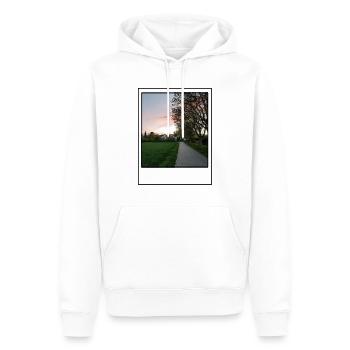 Photo - Männer Premium Bio Hoodie - Weiß - Vorne - Nico (187cm)