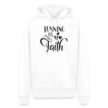claims - Men’s Premium Organic Hoodie - white - Front - Nico (187cm)