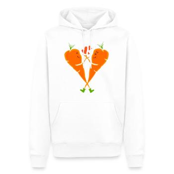 Carrots In Love - Männer Premium Bio Hoodie - Weiß - Vorne - Nico (187cm)