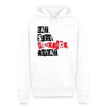 Punk rock punk rock festival de musique cadeau - Sweat à capuche Premium bio Homme - blanc - Devant - Nico (187cm)