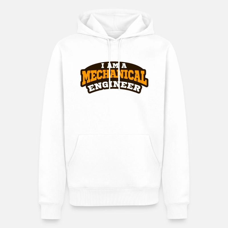 mécatronique - Sweat à capuche Premium bio Homme - blanc