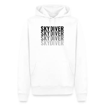 SKYDIVER Fallschirmspringer - Männer Premium Bio Hoodie - Weiß - Vorne - Nico (187cm)