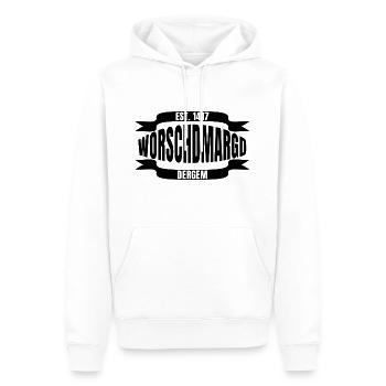 Wuma saucisse marché worschdmagd - Sweat à capuche Premium bio Homme - blanc - Devant - Nico (187cm)
