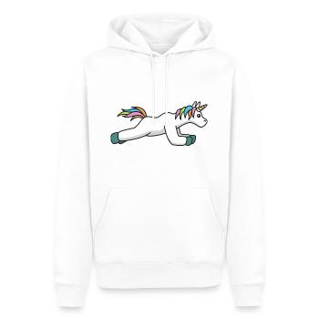 Unicorn Training Fitness Cadeau Gym Sport Studio - Sweat à capuche Premium bio Homme - blanc - Devant - Nico (187cm)