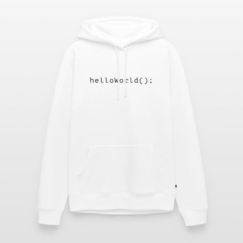 HelloWorld Program Code Coding Informatik Men’s Premium Organic Hoodie