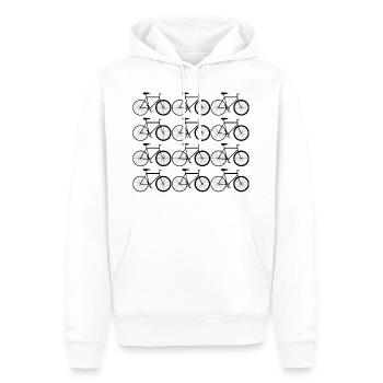 Bicycle love, bicycle, bike, bicycles, road bike - Men’s Premium Organic Hoodie - white - Front - Nico (187cm)