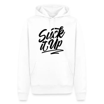 Suck It Up - Männer Premium Bio Hoodie - Weiß - Vorne - Nico (187cm)
