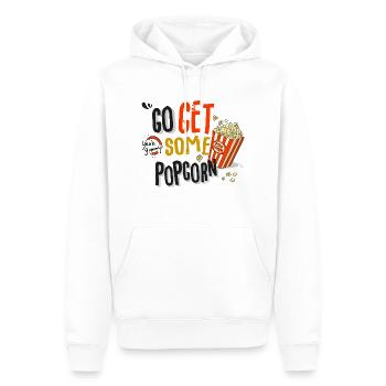 Popcorn Kino Fun - Männer Premium Bio Hoodie - Weiß - Vorne - Nico (187cm)