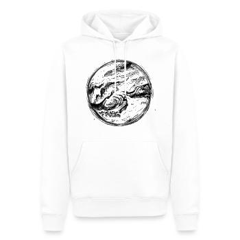 Jupiter - Männer Premium Bio Hoodie - Weiß - Vorne - Nico (187cm)