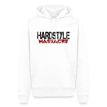 Hardstyle - Sweat à capuche Premium bio Homme - blanc - Devant - Nico (187cm)