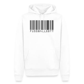 Fußball Fußballgott - Männer Premium Bio Hoodie - Weiß - Vorne - Nico (187cm)