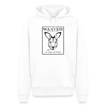 kangourou - Sweat à capuche Premium bio Homme - blanc - Devant - Nico (187cm)