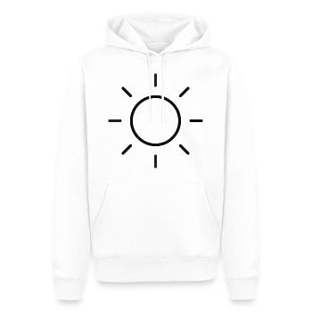 Sun Sonne Motiv Geschenk Idee - Männer Premium Bio Hoodie - Weiß - Vorne - Nico (187cm)