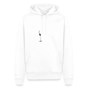 Platter lift - Button Lift - Skilift - art - Männer Premium Bio Hoodie - Weiß - Vorne - Nico (187cm)