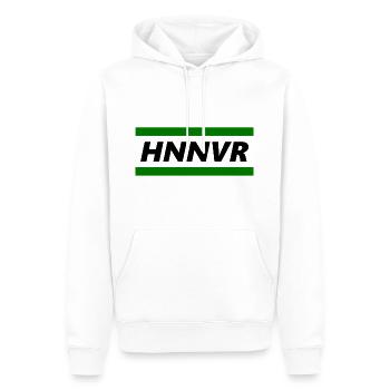 HNNVR schwarz - Männer Premium Bio Hoodie - Weiß - Vorne - Nico (187cm)