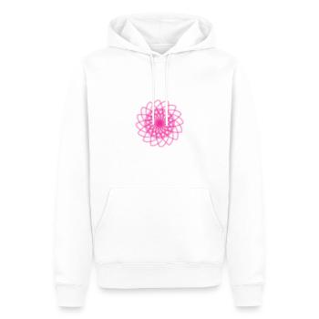 sb circle pattern - Men’s Premium Organic Hoodie - white - Front - Nico (187cm)