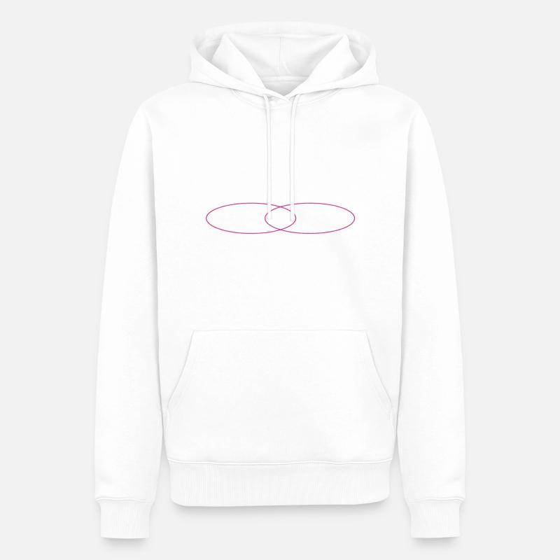 ringe - Männer Premium Bio Hoodie - Weiß