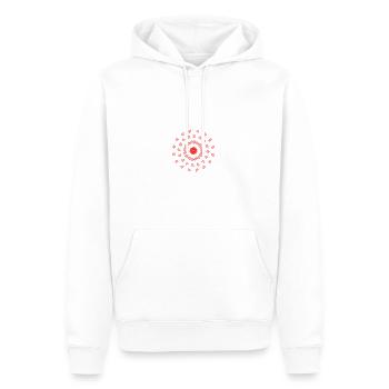 Noël - Sweat à capuche Premium bio Homme - blanc - Devant - Nico (187cm)