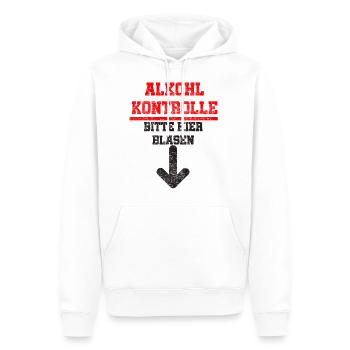 Alkohol Bier Party Trinken Saufen Lusitg - Männer Premium Bio Hoodie - Weiß - Vorne - Nico (187cm)