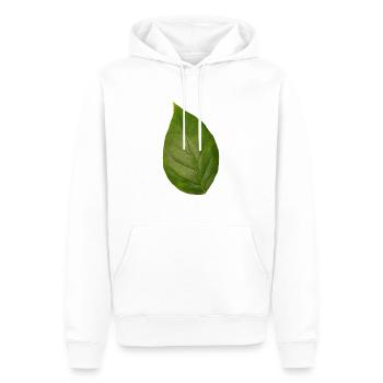 Leaf tree plant spring summer autumn green - Men’s Premium Organic Hoodie - white - Front - Nico (187cm)