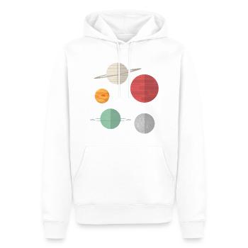 Galaxie - Sweat à capuche Premium bio Homme - blanc - Devant - Nico (187cm)
