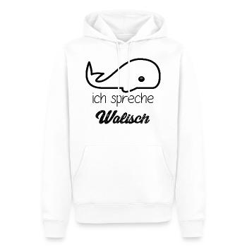 Whale I speak Welsh gift idea birthday - Men’s Premium Organic Hoodie - white - Front - Nico (187cm)