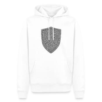 Ritter - Männer Premium Bio Hoodie - Weiß - Vorne - Nico (187cm)