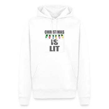 Christmas Christmas Christmas Christmas - Men’s Premium Organic Hoodie - white - Front - Nico (187cm)