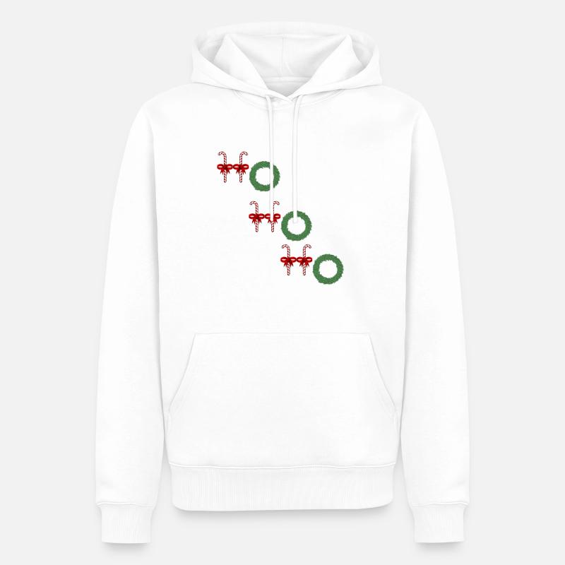 Noël Noël Noël Noël - Sweat à capuche Premium bio Homme - blanc