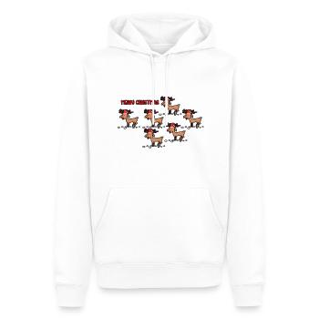 Christmas Christmas Christmas holiday season - Men’s Premium Organic Hoodie - white - Front - Nico (187cm)
